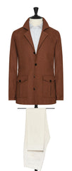Leomaster mahogany brown 2 ply linen blend Inspiration