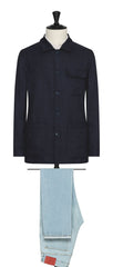 Leomaster navy blue 2 ply linen blend Inspiration