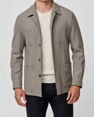 Zignone Taupe Stretch Wool & Cashmere