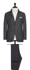 Di Pray mixed grey mouliné wool houndstooth Inspiration