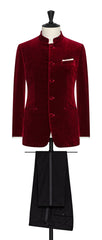 Pontoglio ruby red stretch cotton velvet Inspiration