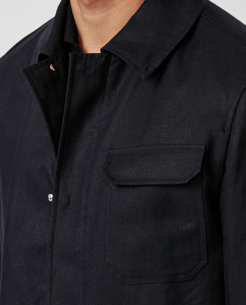 Baird McNutt Navy Irish Linen