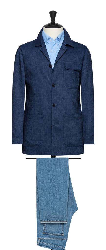 Possen Collection Indigo Stretch Wool Linen With Denim Look Inspiration