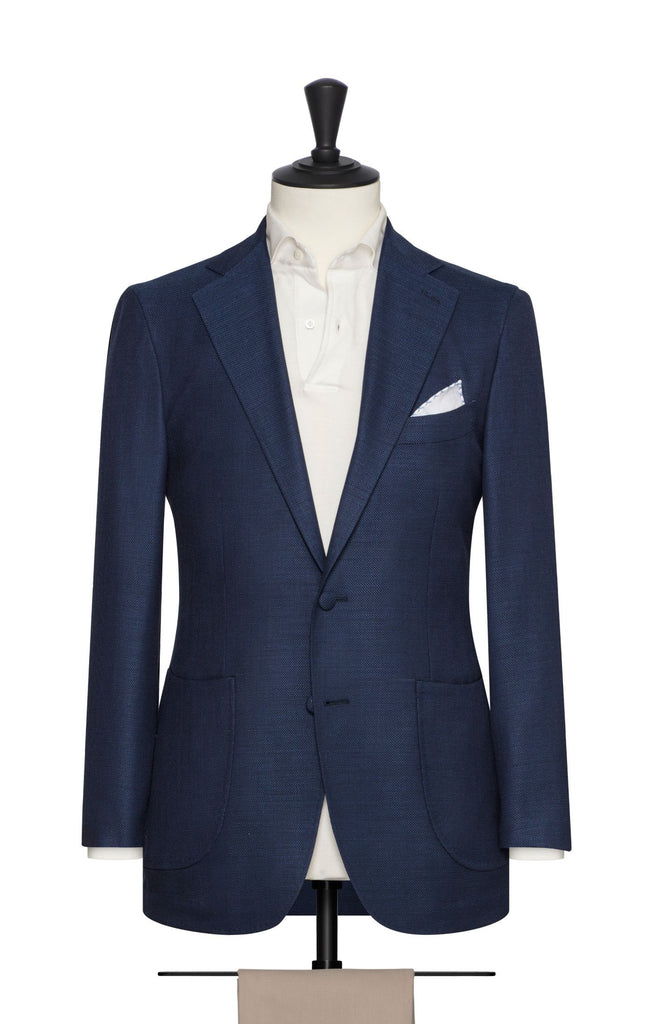 royal blue wool with micro effect Inspiration