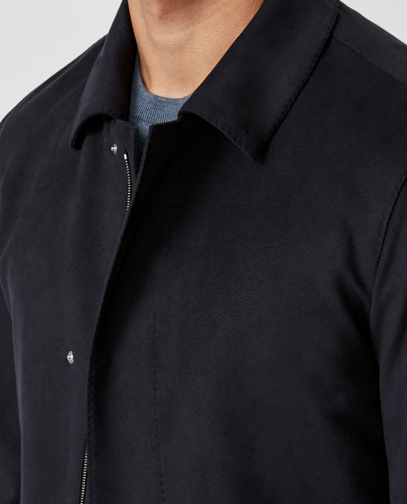 Chori Navy Blue Soft Faux Velours Suede Lightweight