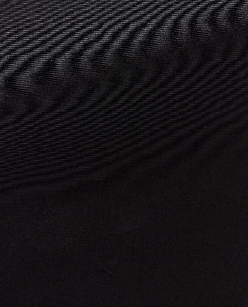 Thomas Mason Black Compact Two Ply Cotton Easy Care Poplin