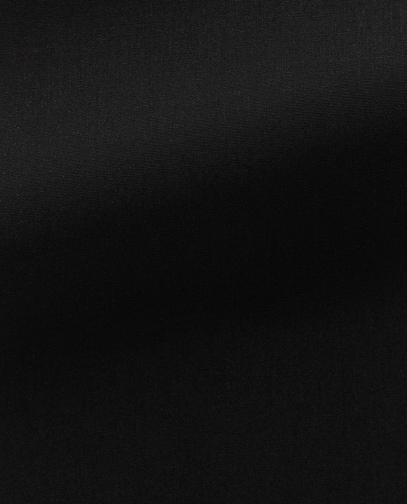 Albini Black Poplin Cotton 365 Easy Care Cotton