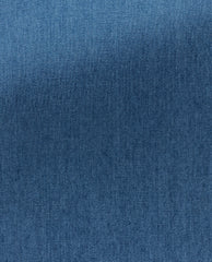 Albiate Mid Blue Washed Denim Cotton Twill