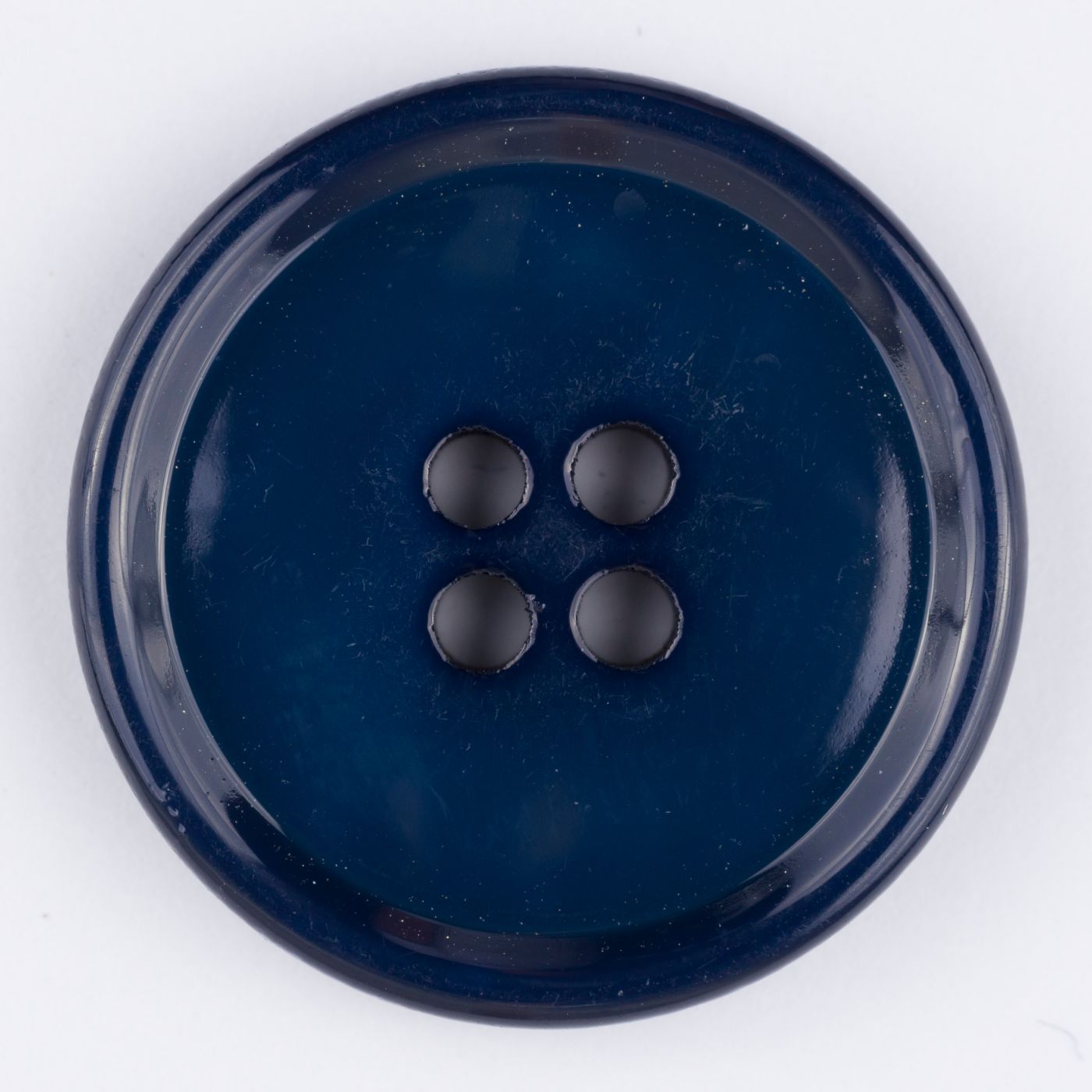 Button 28 Galalith Mid Blue | POSSEN