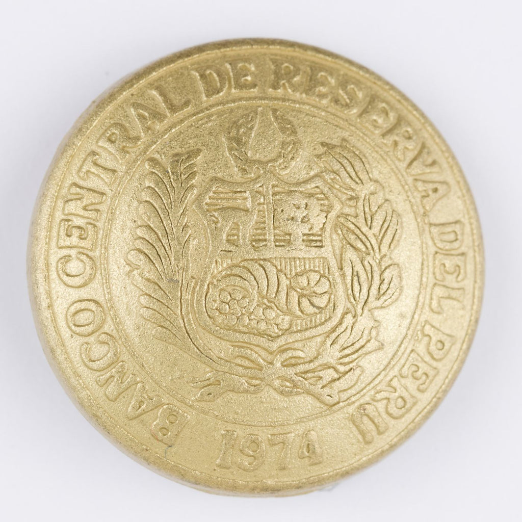 B3. Blazer Buttons Vintage Gold Banco Central De Reserva Del Peru