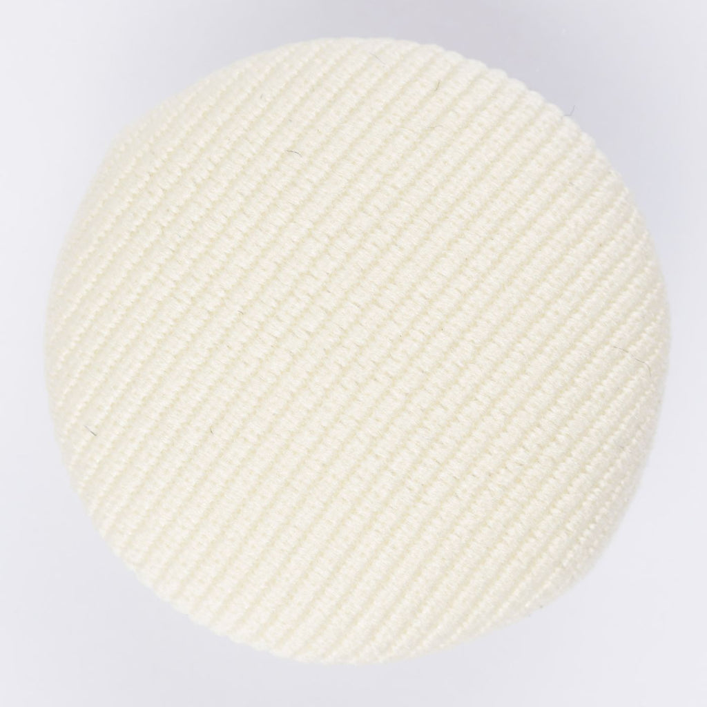 T6. Tuxedo Button Ottoman Off-White