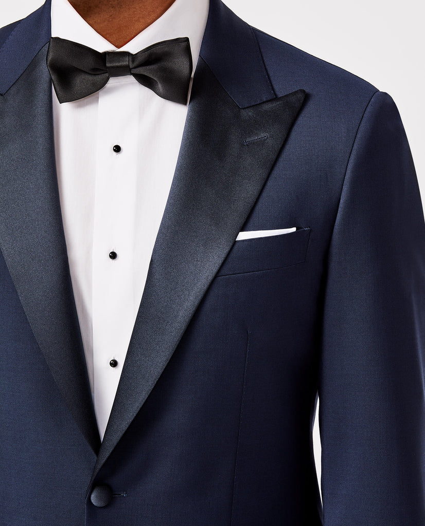 Marzotto 365 Merino Wool Stretch Mid Blue Twill