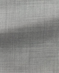 Marzotto 365 Light Grey Sharkskin Merino Wool Stretch