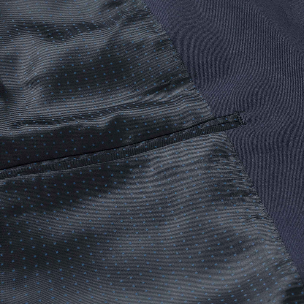 Larusmiani Dark Blue Cotton Stretch Fine Gabardine
