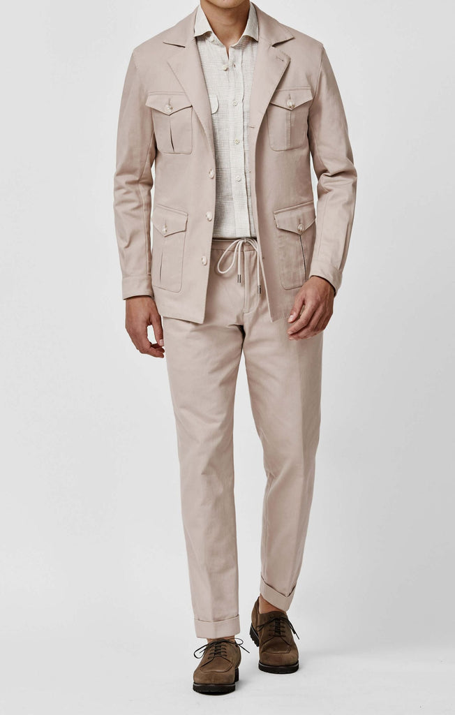 Olimpias Sand Heavy Cotton Stretch Twill