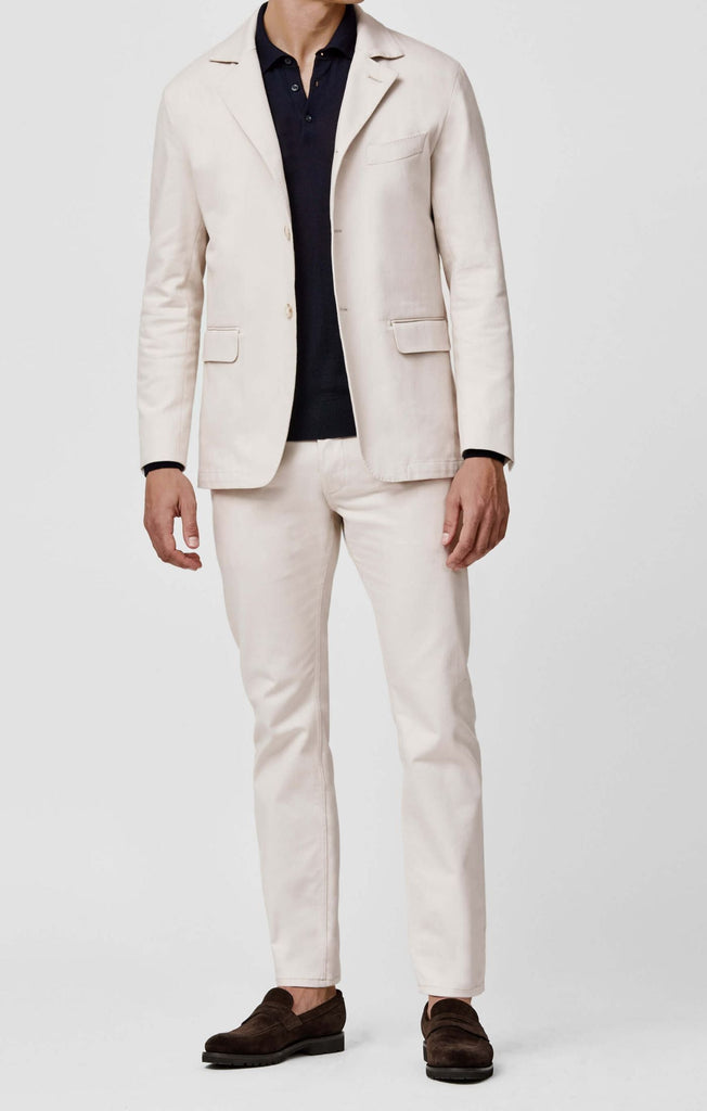 Olimpias Light Sand Heavy Cotton Stretch Twill