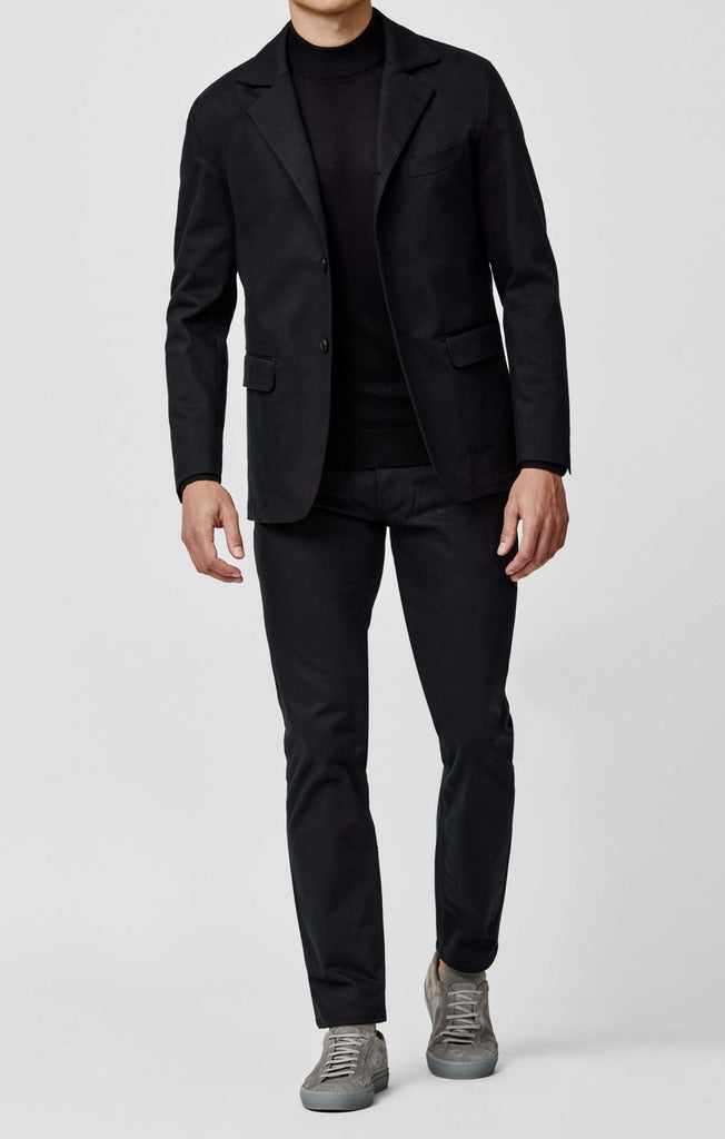 Olimpias Black Heavy Cotton Stretch Twill