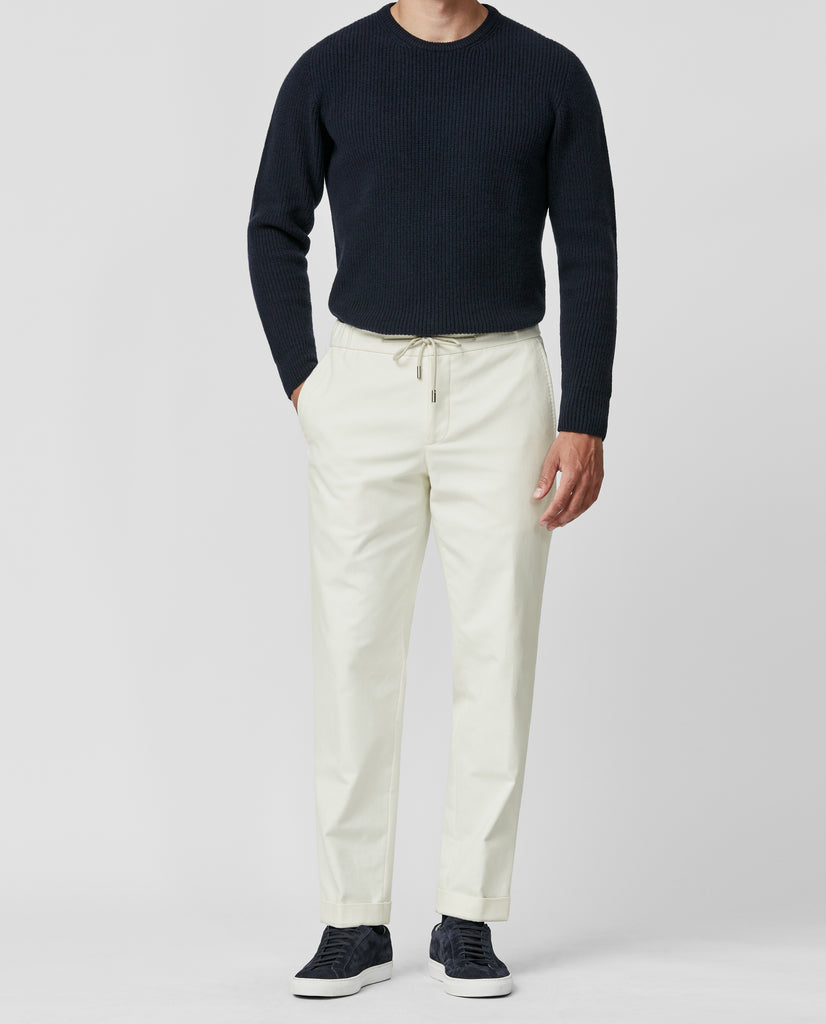 Olimpias Off White Lightweight Stretch Cotton Moleskin