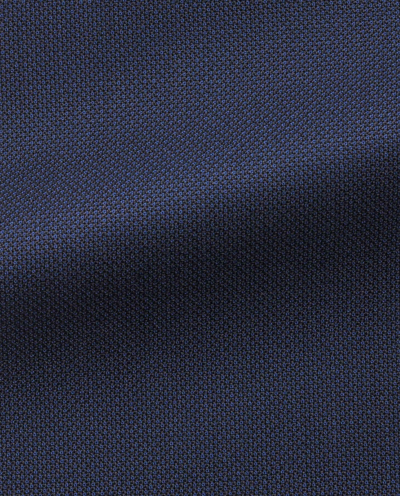 Barberis Canonico Napolitan Blue Birdseye S130 Doppio Ritorto Merino Wool