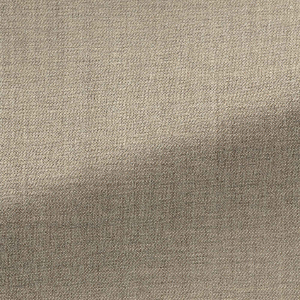 Angelico 365 Doppio Ritorto S130 Merino Wool Light Taupe Twill Mélange