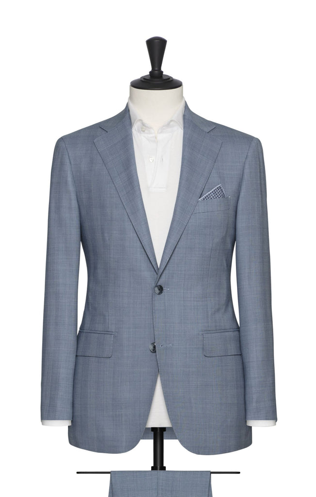 blue wool with fine glencheck Inspiration