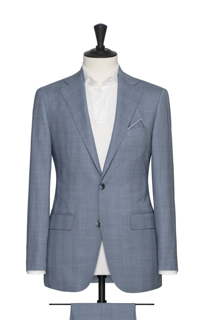 blue wool with fine glencheck Inspiration