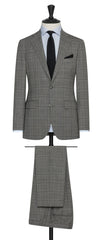 VBC mid grey s130 wool with black glencheck Inspiration