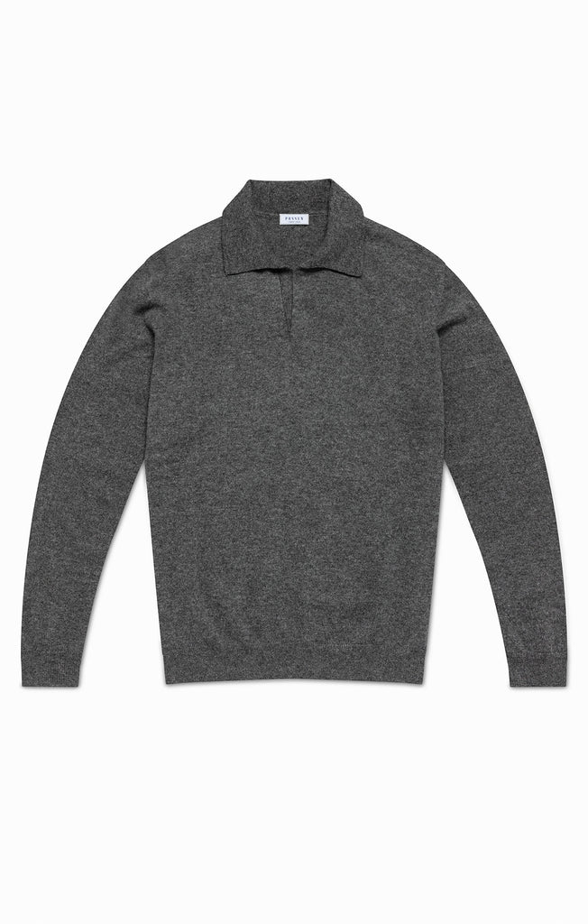 Cariaggi Dark Heathered Grey Pure Cashmere