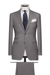 Lanificio Barberis Canonico 365 Essentials Merino Wool Mid Grey Twill