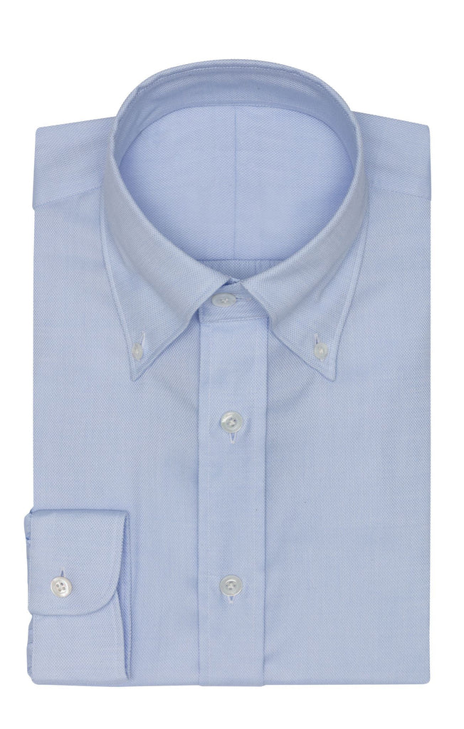 Albini Royal Oxford Light Blue 365 Easy-Care Two Ply Cotton