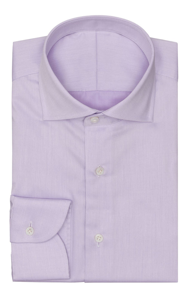 Albini Light Purple Twill 365 Easy Care Fine Cotton