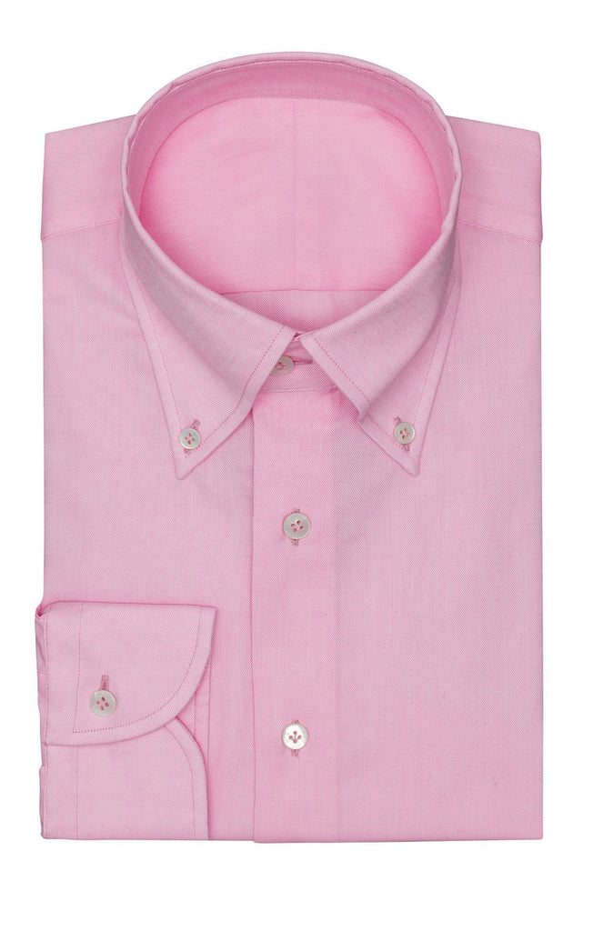 Albini Pink Oxford 365 Easy-Care Two Ply Cotton