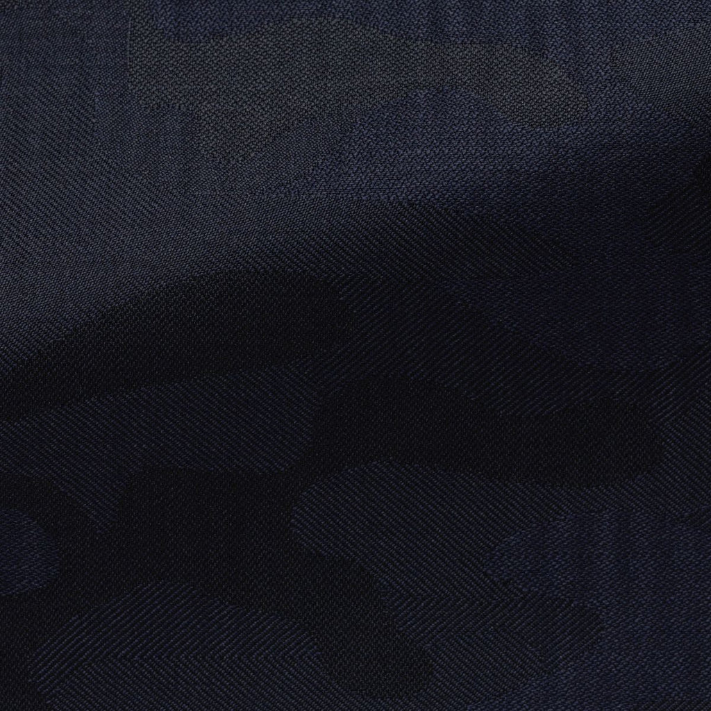 VBC midnight blue wool with jacquard camo Inspiration