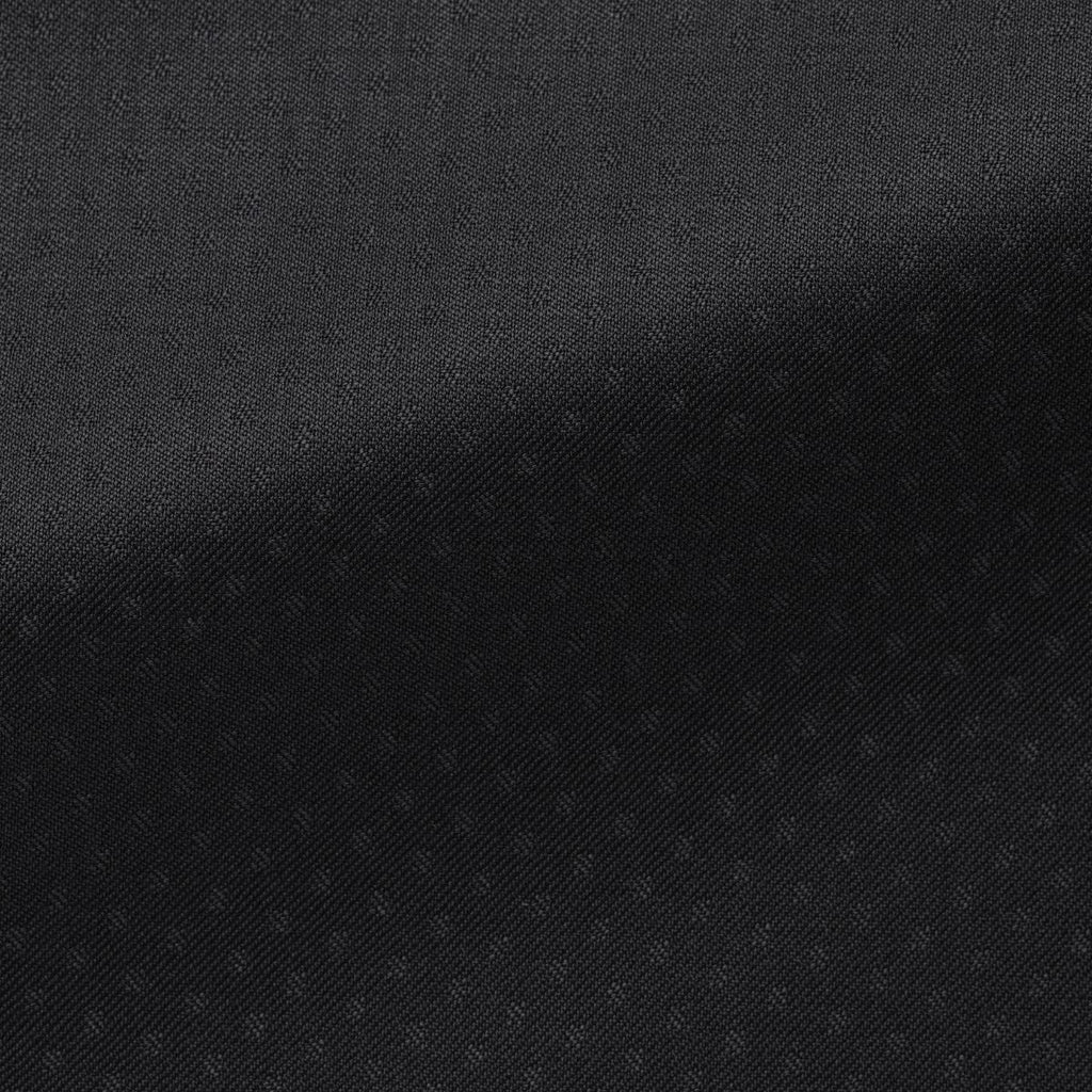 Cerruti black wool with jacquard dots Inspiration