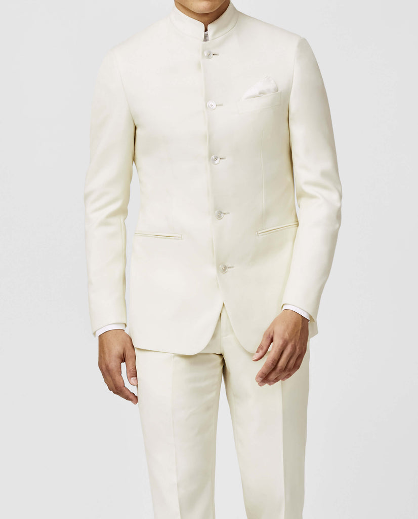 Zignone Ivory S120 Merino Wool Sablé