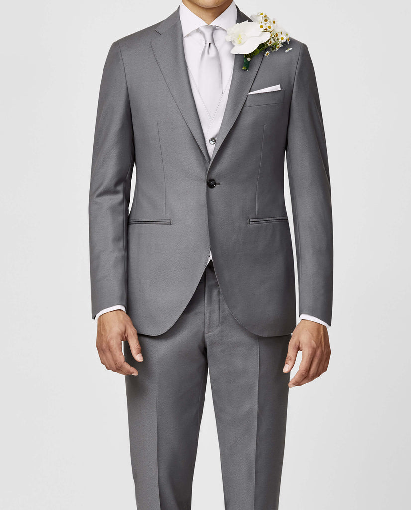 Zignone Grey S120 Merino Wool Sablé