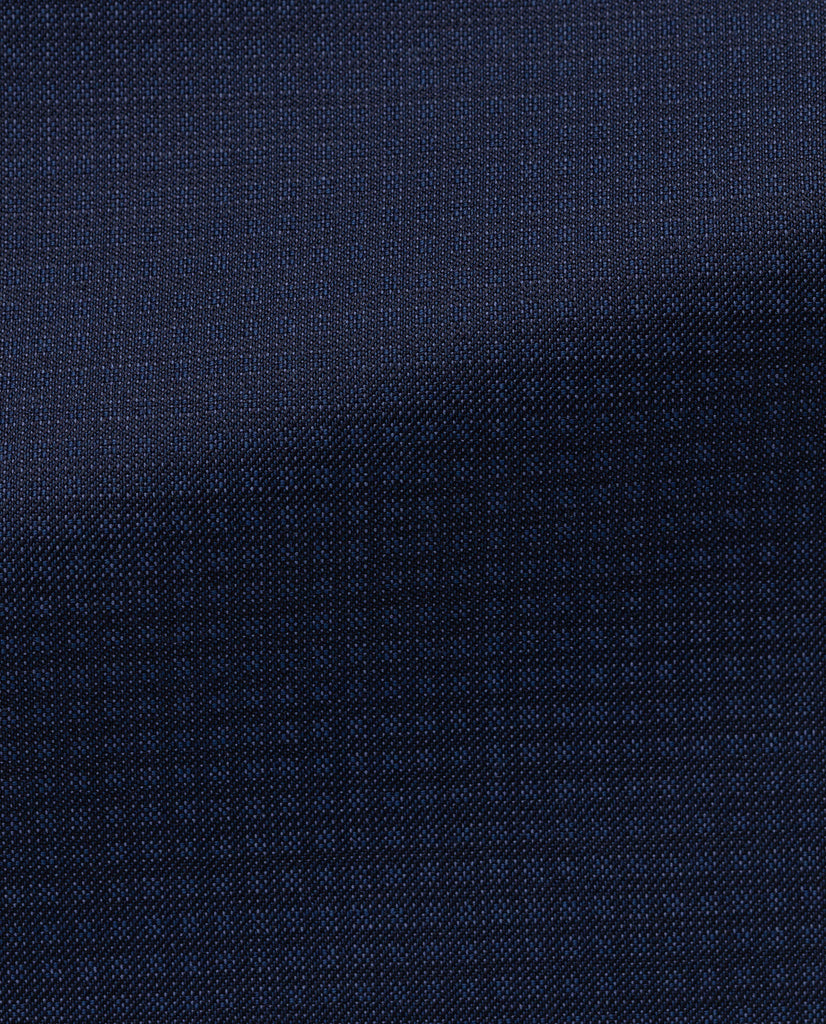 Zignone Neapolitan Blue S100 Merino Wool Twill with Subtle Micro Check