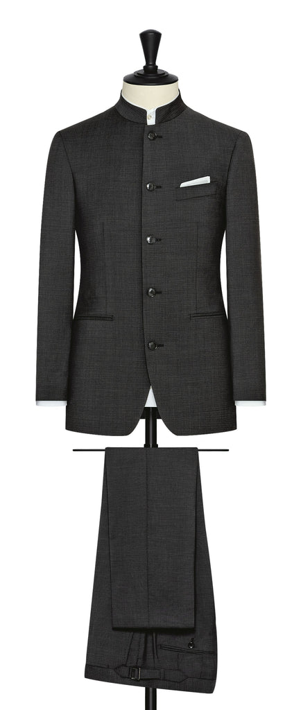 Zignone black s100 wool with subtle micro check Inspiration
