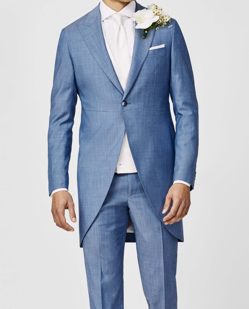 Angelico Dusty Blue Solaro S100 Merino Wool