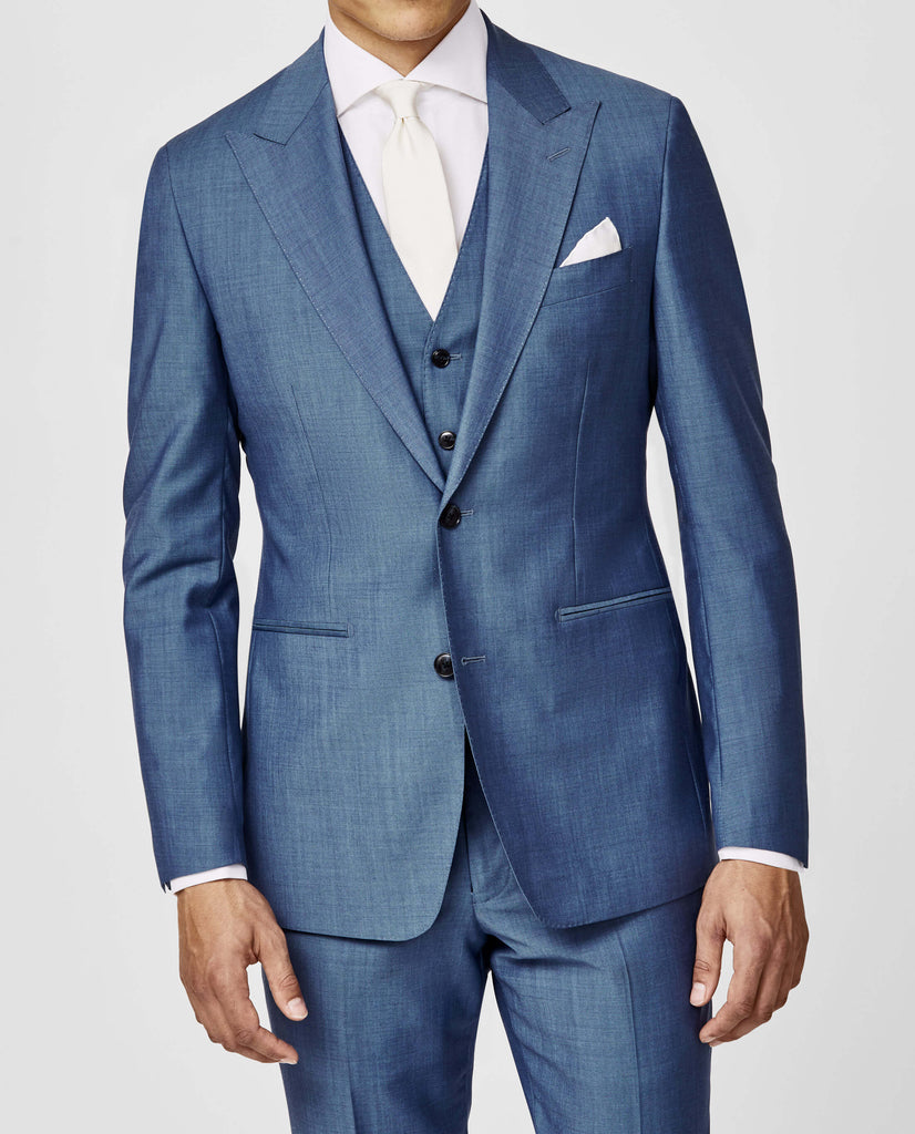 Angelico Light Powder Blue Solaro S100 Merino Wool