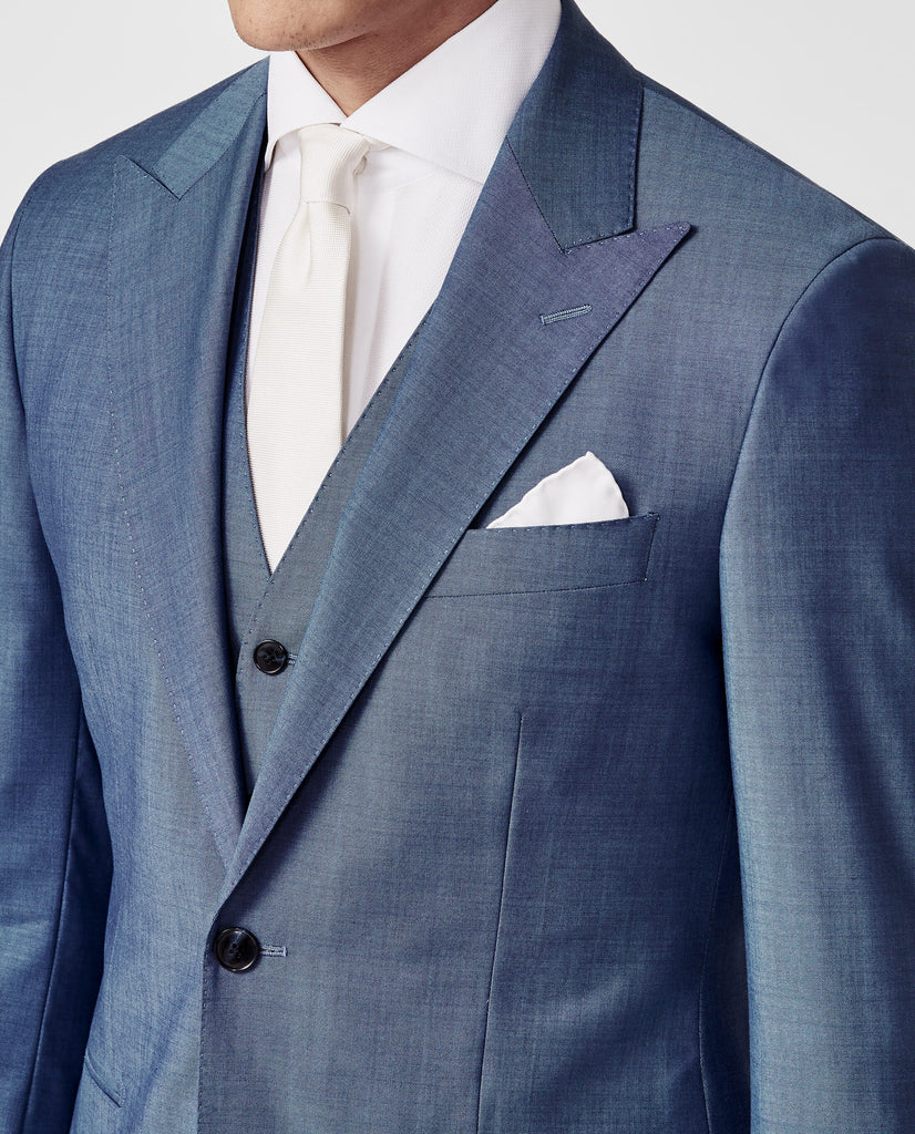 Angelico Light Powder Blue Solaro S100 Merino Wool