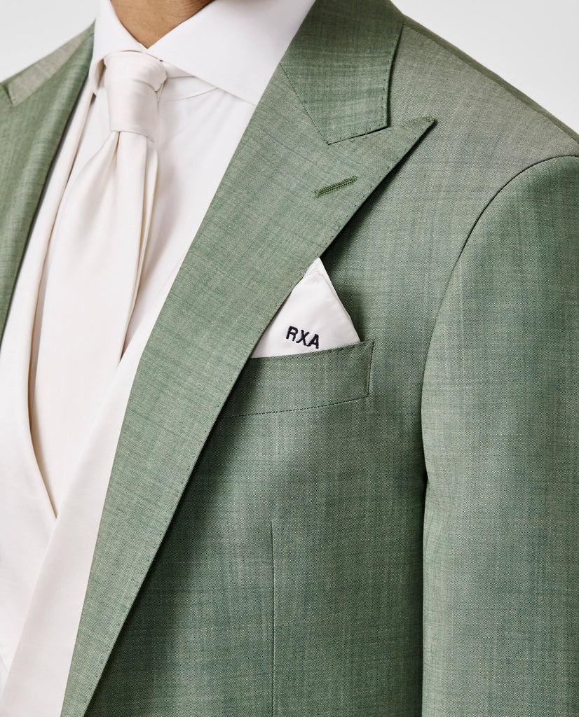 Angelico Dusty Green Solaro S100 Merino Wool