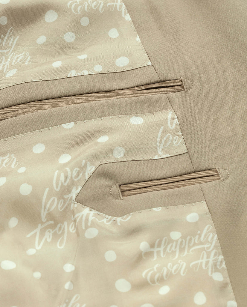 Zignone Sand S100 Merino Wool Faille