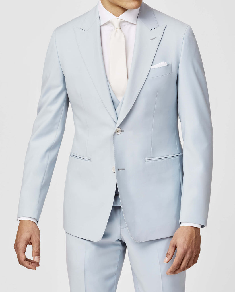 Zignone Light Dusty Grey S100 Merino Wool Faille