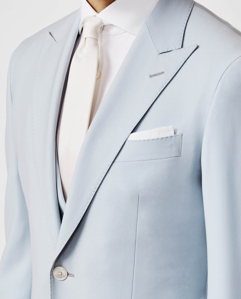 Zignone Light Dusty Grey S100 Merino Wool Faille