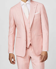 Zignone Pastel Pink S100 Merino Wool Faille