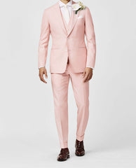 Zignone Pastel Pink S100 Merino Wool Faille