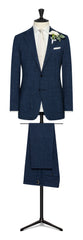 Paulo Oliveira Dark Blue Wool & Linen Stretch
