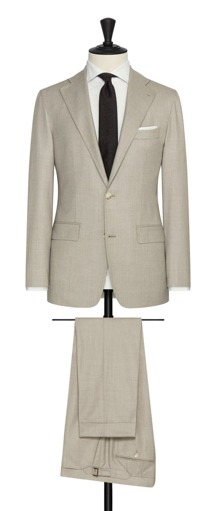 Barberis Canonico oatmeal natural stretch s120 wool flannel Inspiration