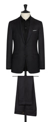 Barberis Canonico black natural stretch s120 wool flannel Inspiration